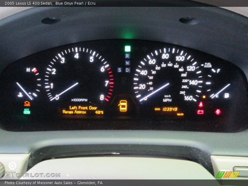 Blue Onyx Pearl / Ecru 2005 Lexus LS 430 Sedan