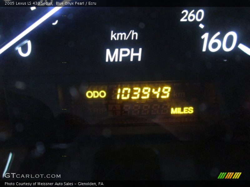 Blue Onyx Pearl / Ecru 2005 Lexus LS 430 Sedan