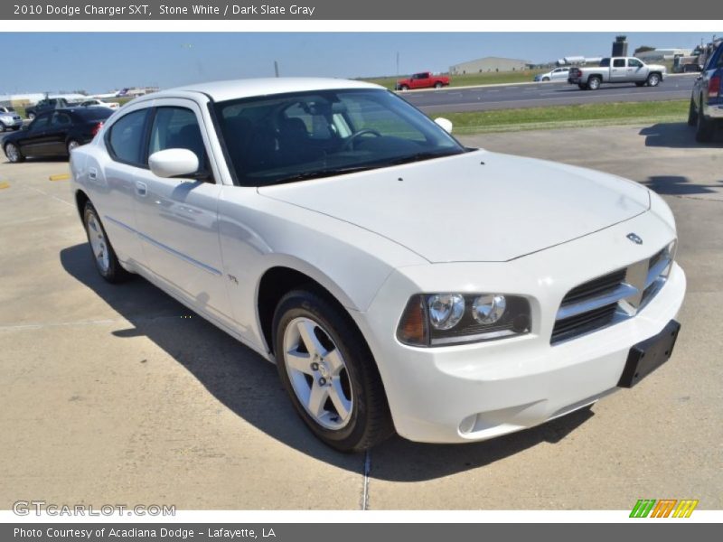 Stone White / Dark Slate Gray 2010 Dodge Charger SXT
