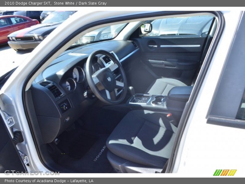 Stone White / Dark Slate Gray 2010 Dodge Charger SXT
