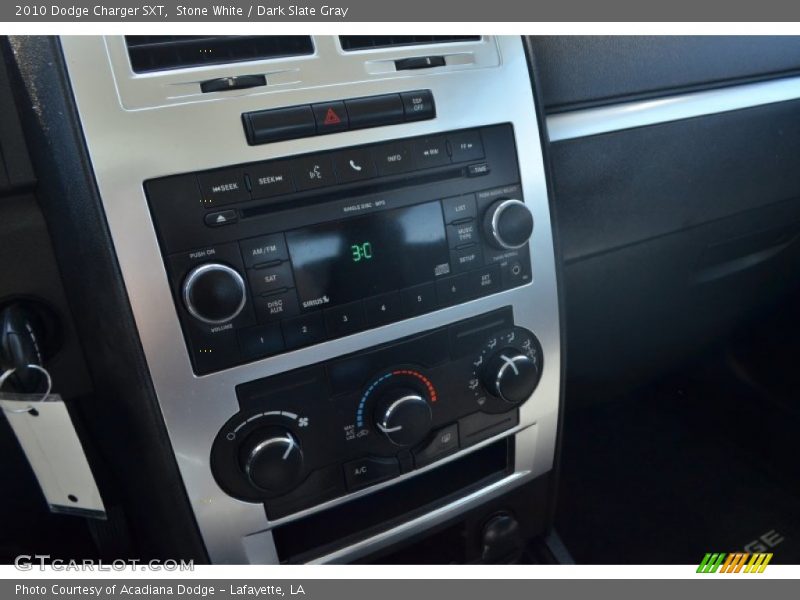 Stone White / Dark Slate Gray 2010 Dodge Charger SXT