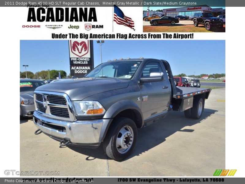 Mineral Gray Metallic / Dark Slate/Medium Graystone 2011 Dodge Ram 4500 HD SLT Regular Cab Chassis