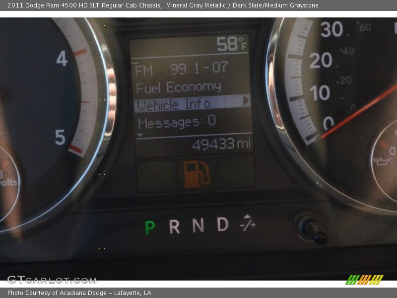 Mineral Gray Metallic / Dark Slate/Medium Graystone 2011 Dodge Ram 4500 HD SLT Regular Cab Chassis