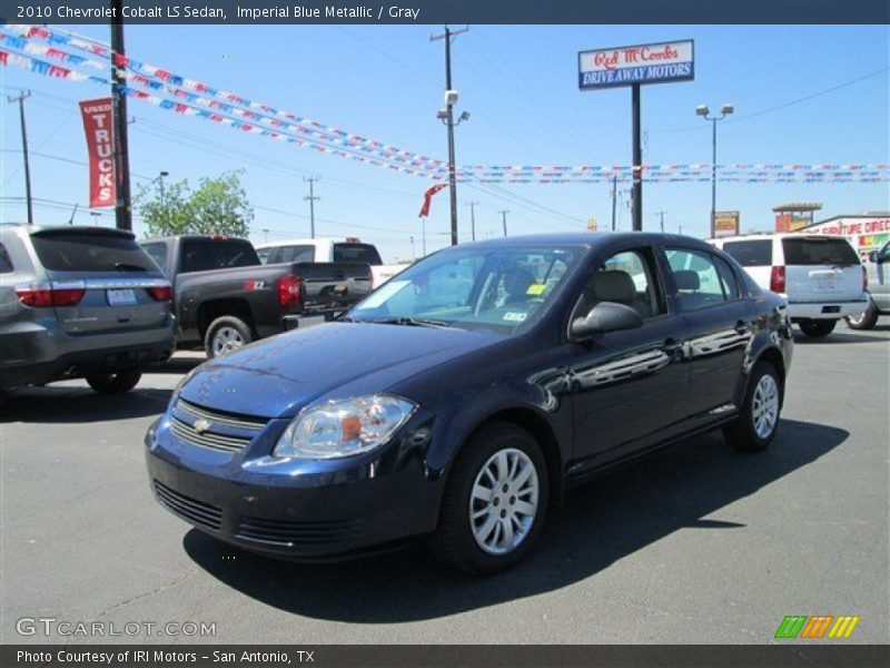 Imperial Blue Metallic / Gray 2010 Chevrolet Cobalt LS Sedan