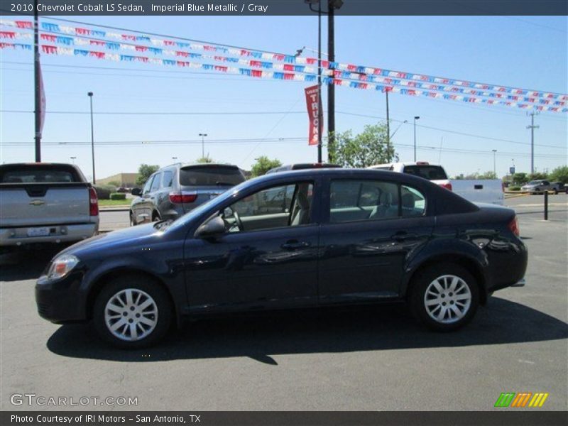 Imperial Blue Metallic / Gray 2010 Chevrolet Cobalt LS Sedan