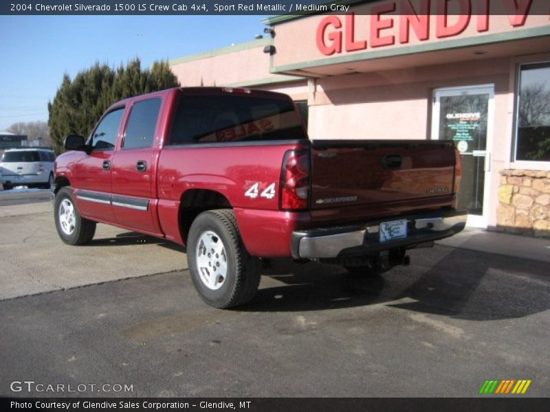 Sport Red Metallic / Medium Gray 2004 Chevrolet Silverado 1500 LS Crew Cab 4x4