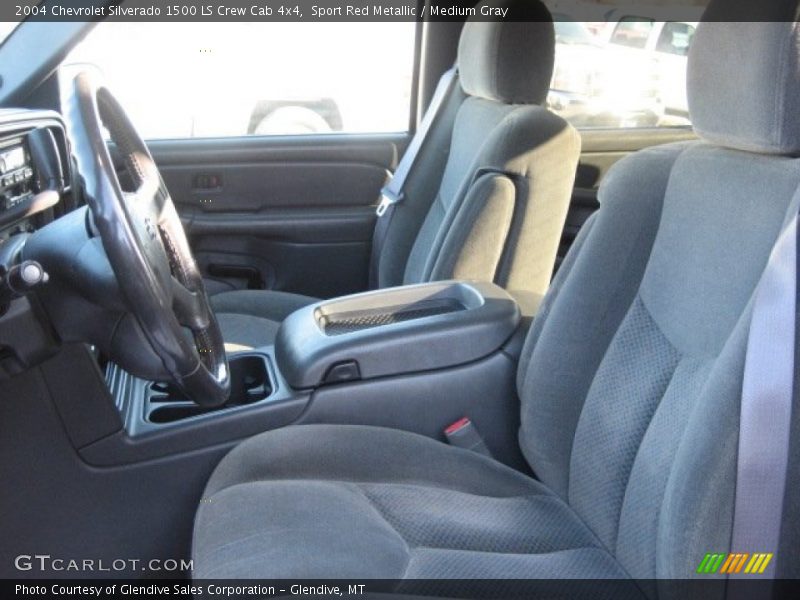 Sport Red Metallic / Medium Gray 2004 Chevrolet Silverado 1500 LS Crew Cab 4x4