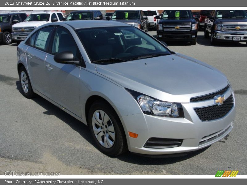 Silver Ice Metallic / Jet Black/Medium Titanium 2013 Chevrolet Cruze LS