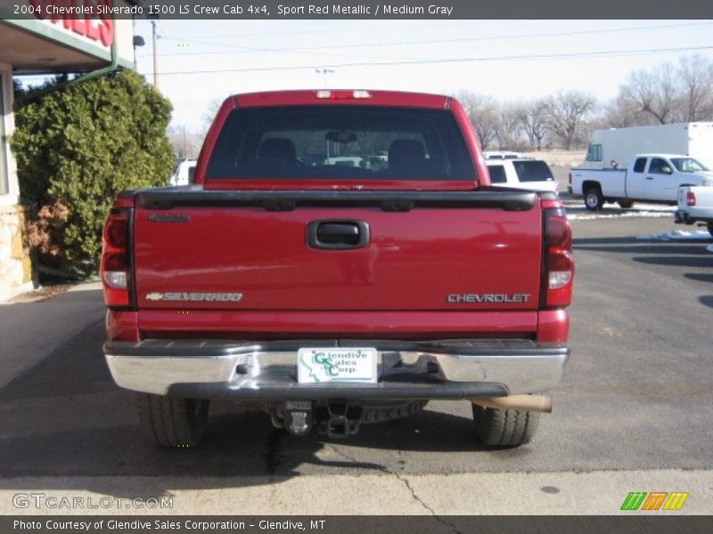Sport Red Metallic / Medium Gray 2004 Chevrolet Silverado 1500 LS Crew Cab 4x4