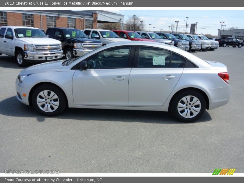 Silver Ice Metallic / Jet Black/Medium Titanium 2013 Chevrolet Cruze LS