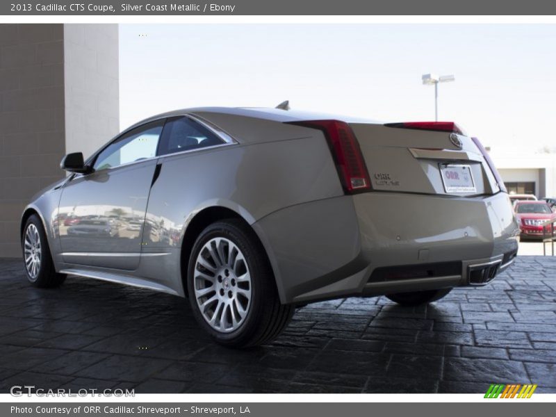 Silver Coast Metallic / Ebony 2013 Cadillac CTS Coupe