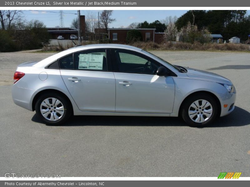 Silver Ice Metallic / Jet Black/Medium Titanium 2013 Chevrolet Cruze LS