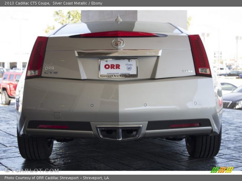 Silver Coast Metallic / Ebony 2013 Cadillac CTS Coupe