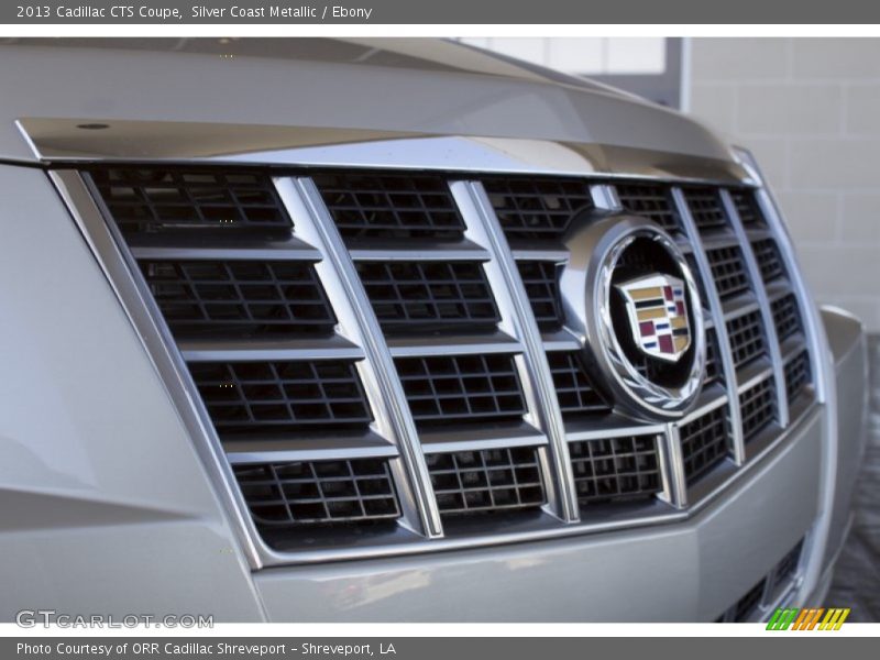 Silver Coast Metallic / Ebony 2013 Cadillac CTS Coupe