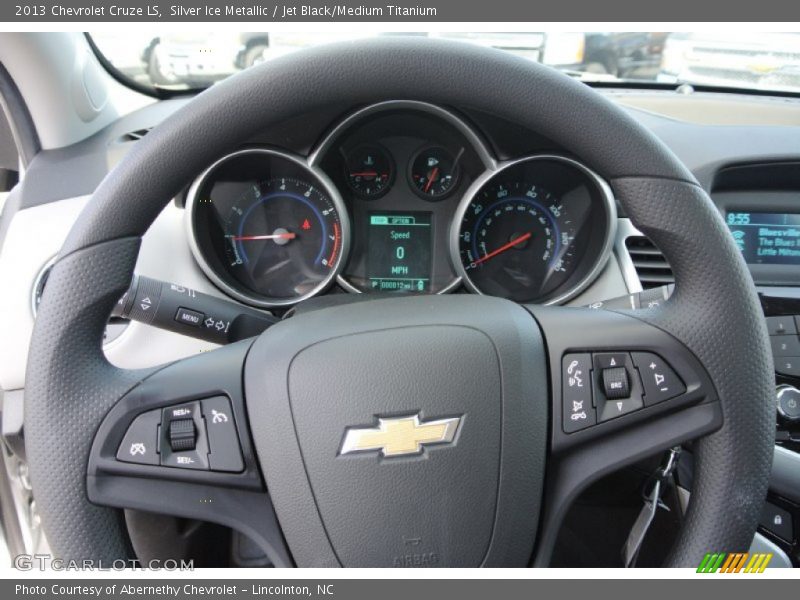 Silver Ice Metallic / Jet Black/Medium Titanium 2013 Chevrolet Cruze LS