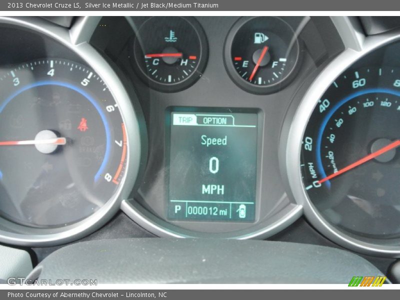 Silver Ice Metallic / Jet Black/Medium Titanium 2013 Chevrolet Cruze LS