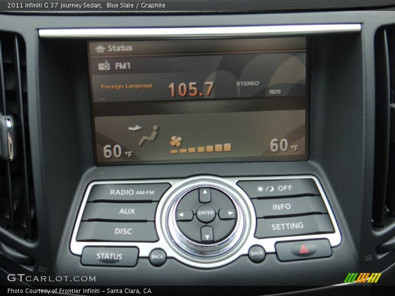 Blue Slate / Graphite 2011 Infiniti G 37 Journey Sedan