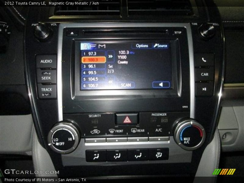 Magnetic Gray Metallic / Ash 2012 Toyota Camry LE