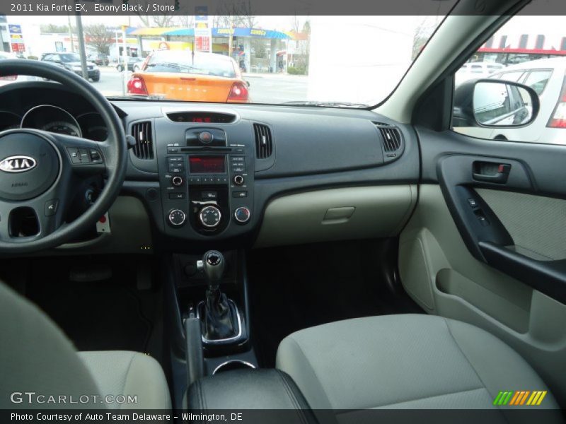 Ebony Black / Stone 2011 Kia Forte EX