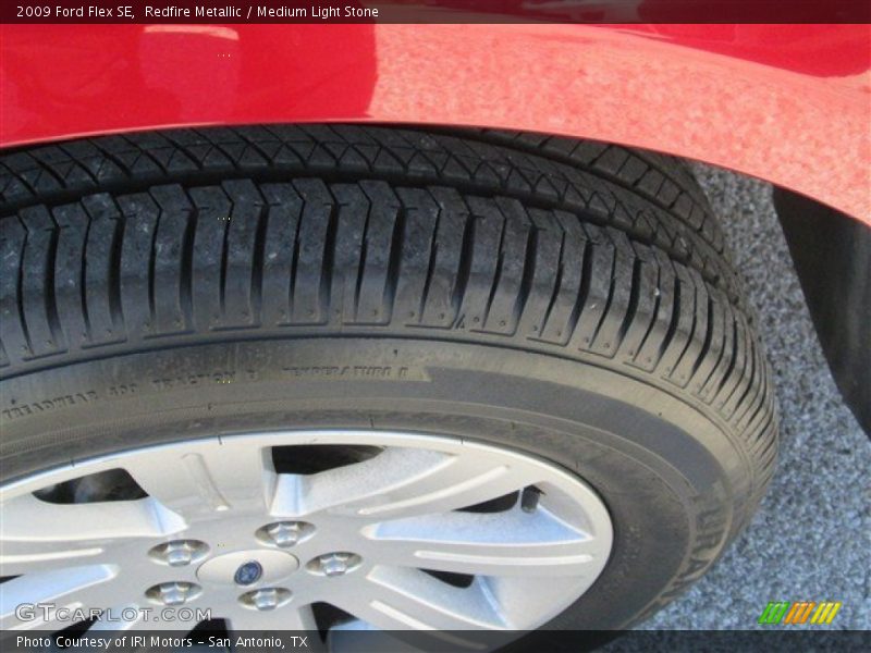Redfire Metallic / Medium Light Stone 2009 Ford Flex SE
