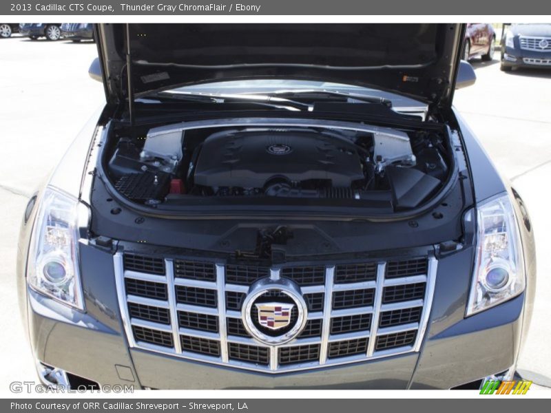 Thunder Gray ChromaFlair / Ebony 2013 Cadillac CTS Coupe