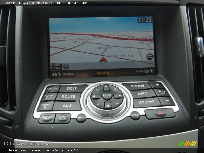 Liquid Platinum / Stone 2009 Infiniti G 37 Journey Coupe