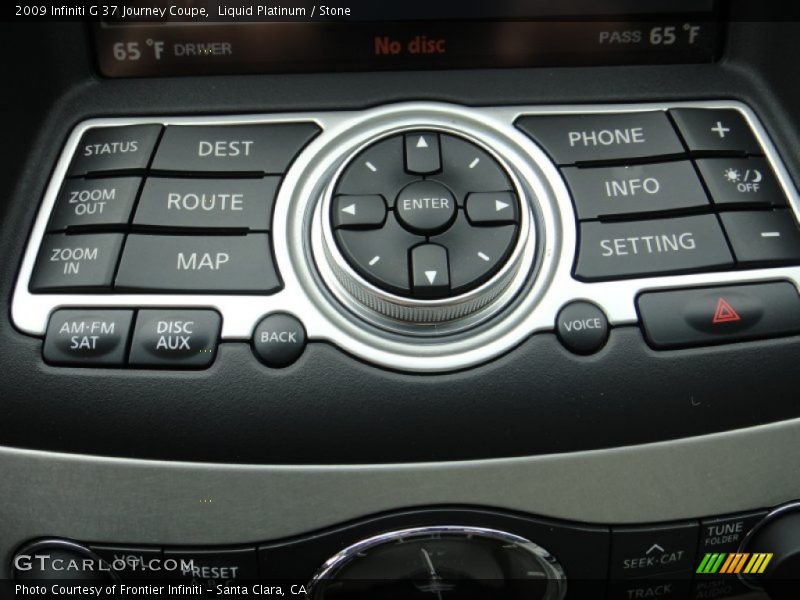 Liquid Platinum / Stone 2009 Infiniti G 37 Journey Coupe