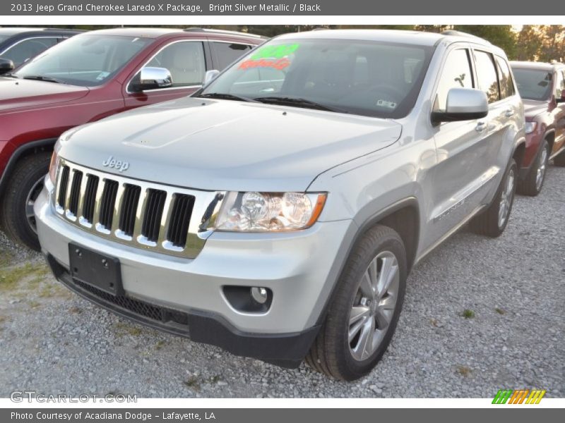 Bright Silver Metallic / Black 2013 Jeep Grand Cherokee Laredo X Package
