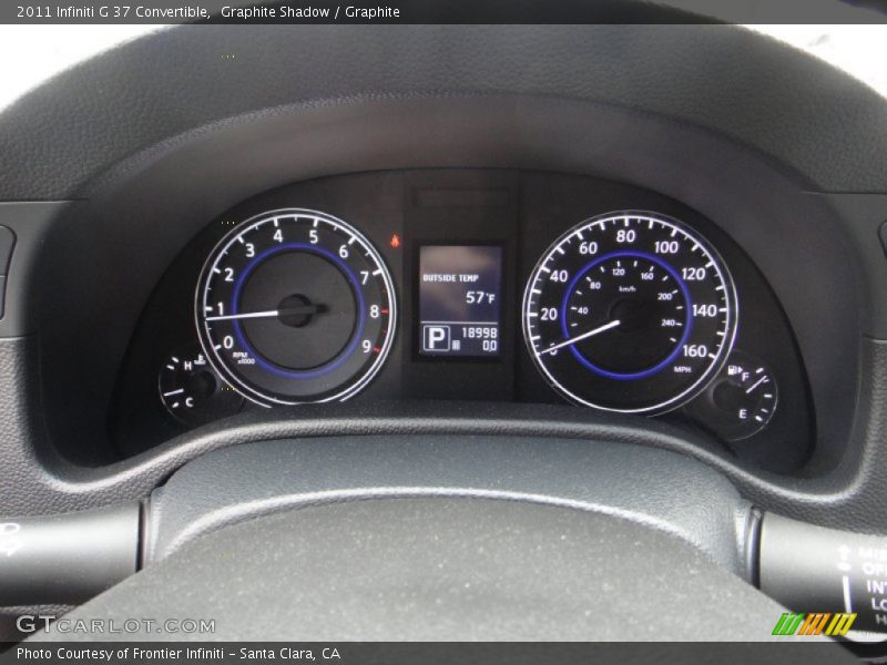 Graphite Shadow / Graphite 2011 Infiniti G 37 Convertible