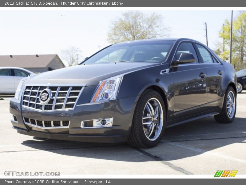 Thunder Gray ChromaFlair / Ebony 2013 Cadillac CTS 3.6 Sedan