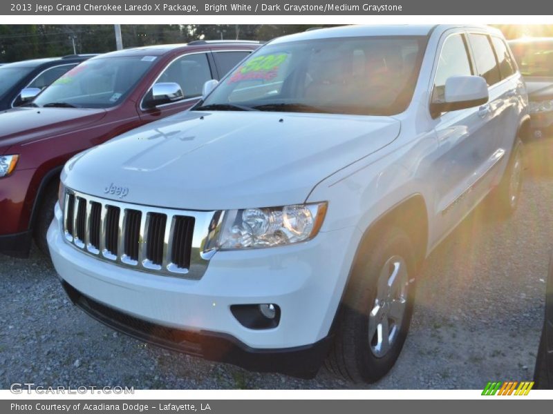 Bright White / Dark Graystone/Medium Graystone 2013 Jeep Grand Cherokee Laredo X Package