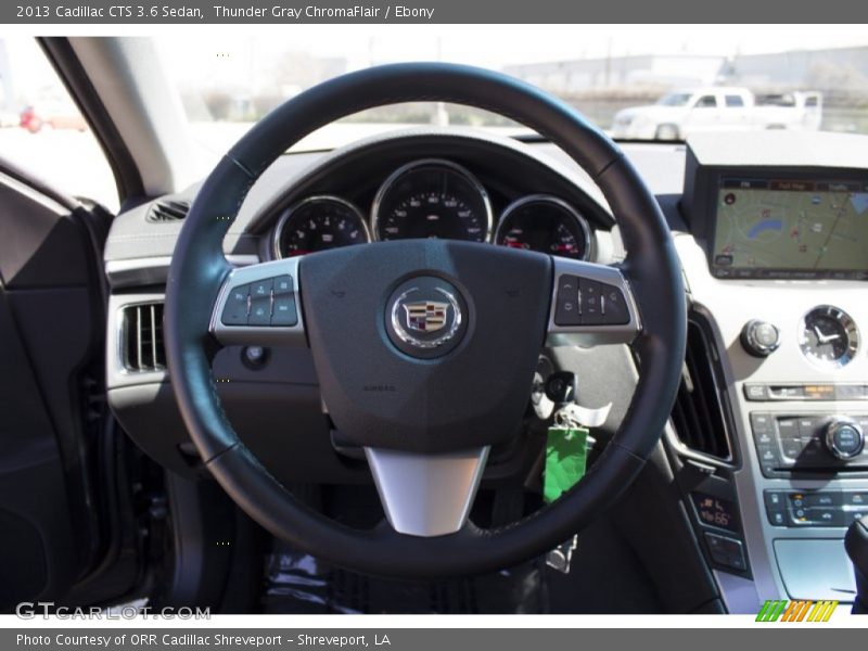 Thunder Gray ChromaFlair / Ebony 2013 Cadillac CTS 3.6 Sedan