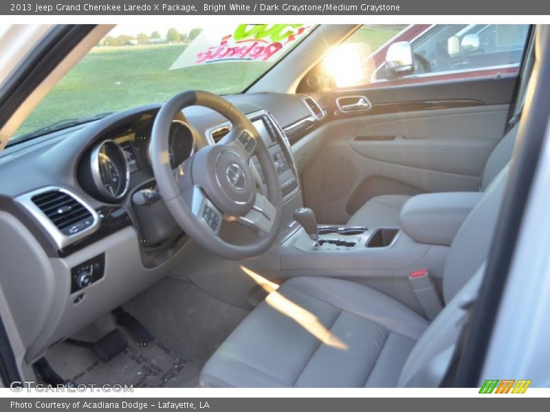 Bright White / Dark Graystone/Medium Graystone 2013 Jeep Grand Cherokee Laredo X Package