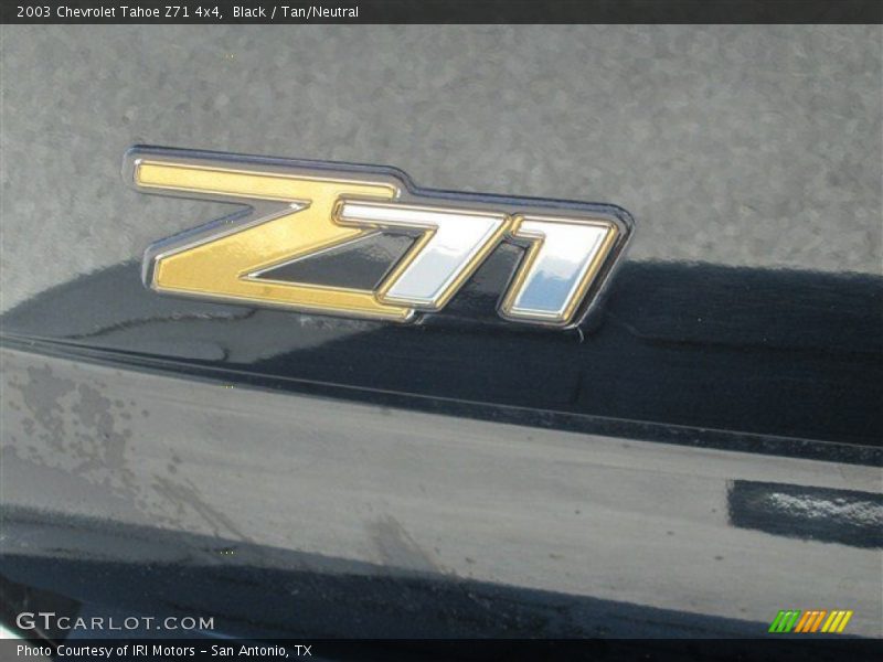 Black / Tan/Neutral 2003 Chevrolet Tahoe Z71 4x4