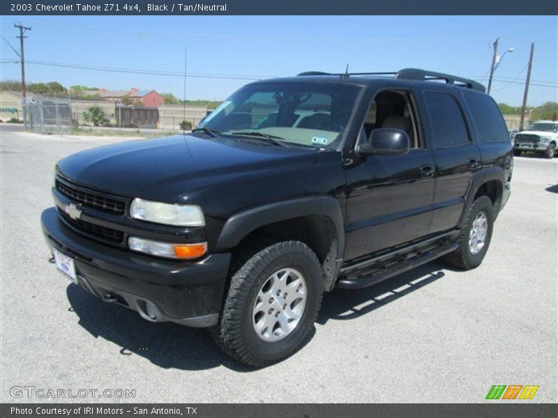 Black / Tan/Neutral 2003 Chevrolet Tahoe Z71 4x4