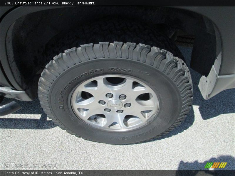 Black / Tan/Neutral 2003 Chevrolet Tahoe Z71 4x4