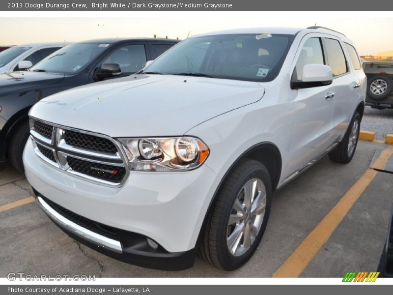 Bright White / Dark Graystone/Medium Graystone 2013 Dodge Durango Crew