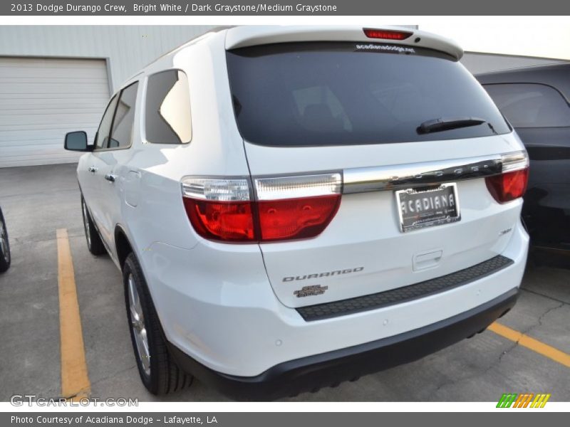 Bright White / Dark Graystone/Medium Graystone 2013 Dodge Durango Crew