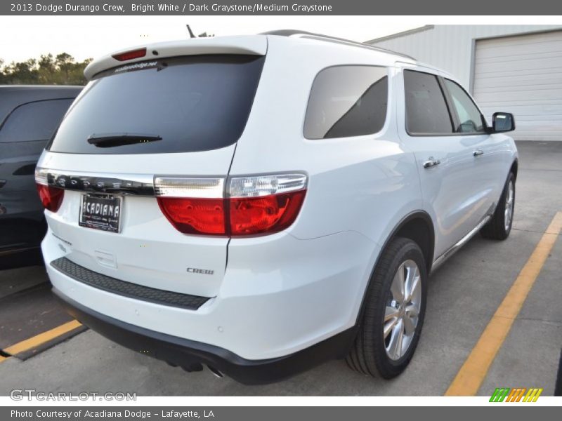 Bright White / Dark Graystone/Medium Graystone 2013 Dodge Durango Crew