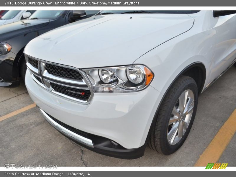 Bright White / Dark Graystone/Medium Graystone 2013 Dodge Durango Crew
