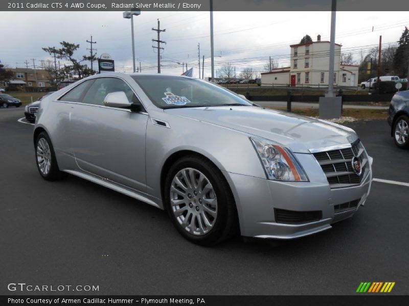 Front 3/4 View of 2011 CTS 4 AWD Coupe