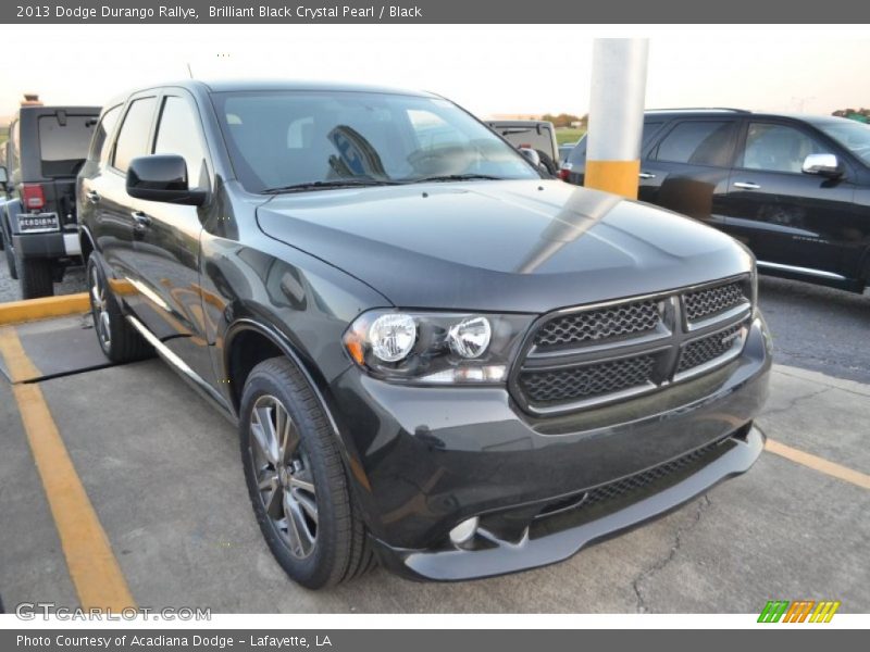 Brilliant Black Crystal Pearl / Black 2013 Dodge Durango Rallye