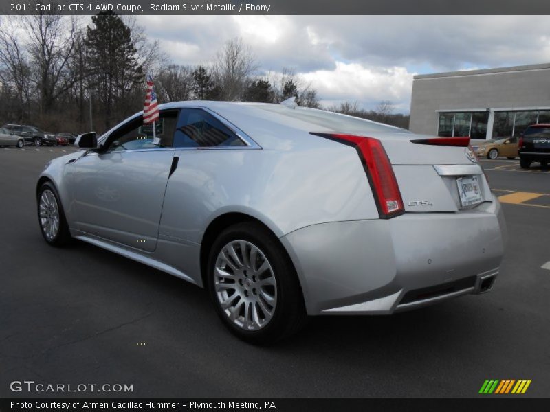 Radiant Silver Metallic / Ebony 2011 Cadillac CTS 4 AWD Coupe