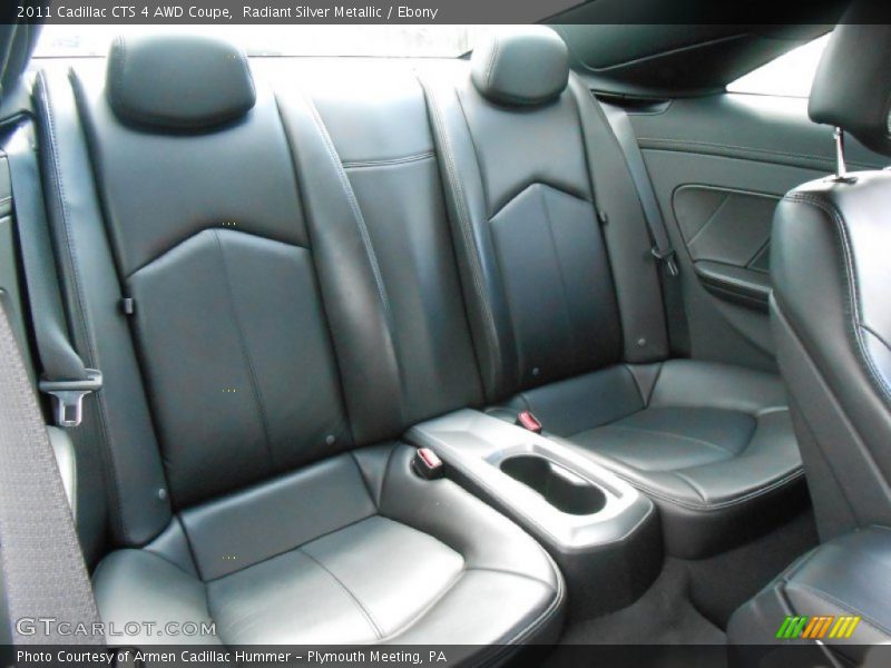 Rear Seat of 2011 CTS 4 AWD Coupe