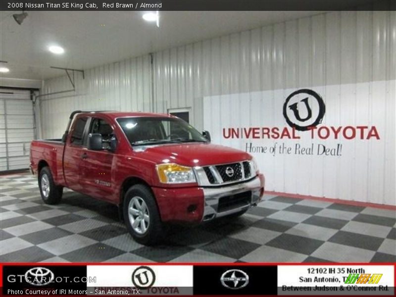 Red Brawn / Almond 2008 Nissan Titan SE King Cab