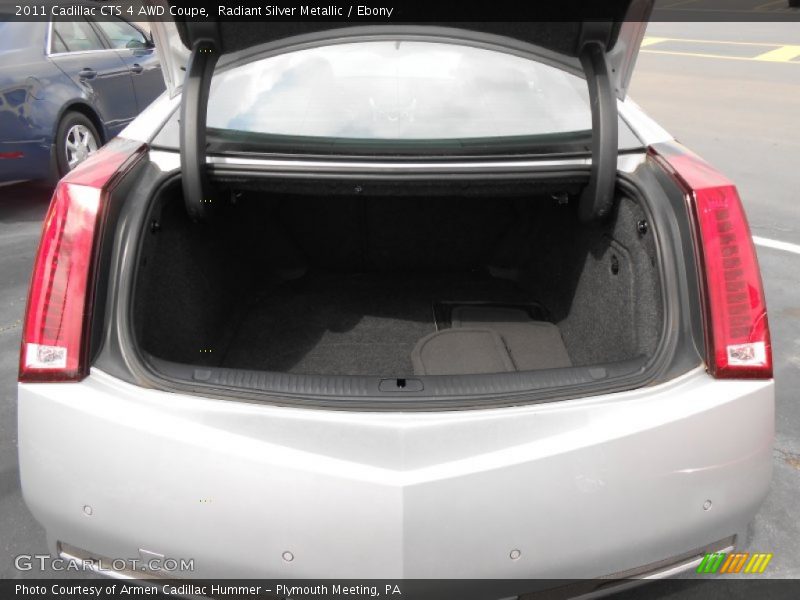 Radiant Silver Metallic / Ebony 2011 Cadillac CTS 4 AWD Coupe