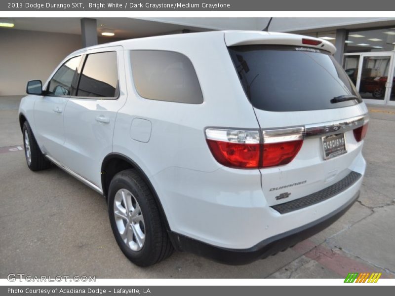 Bright White / Dark Graystone/Medium Graystone 2013 Dodge Durango SXT