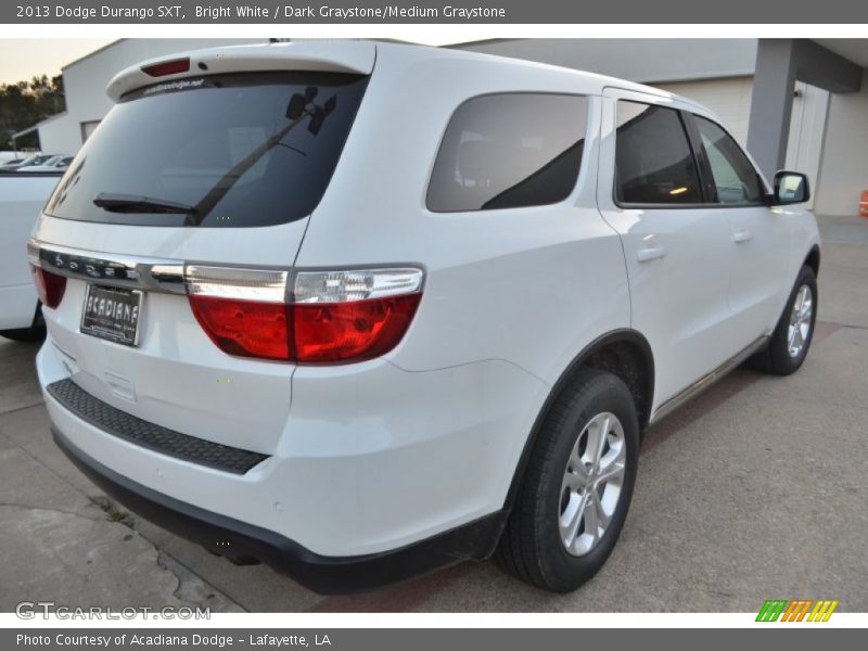 Bright White / Dark Graystone/Medium Graystone 2013 Dodge Durango SXT