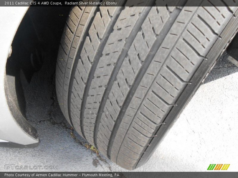 Radiant Silver Metallic / Ebony 2011 Cadillac CTS 4 AWD Coupe