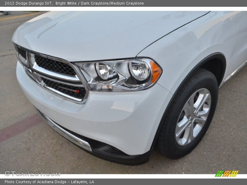 Bright White / Dark Graystone/Medium Graystone 2013 Dodge Durango SXT